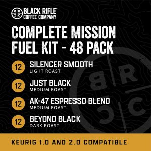 Black Rifle Coffee Company Supply Drop Variety Pack (48 Count of K Cups) - K Cups Coffee Variety Pack - Contains Silencer Smooth, AK Espresso, Just Black, & BeyondBlack KCup Pods - Image 2