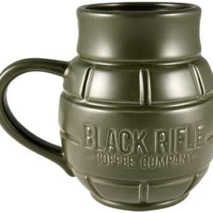Black Rifle Coffee Company Mug u2013 Green Grenade Ceramic Cup for Dad, Military-Inspired Design u2013 Bold Gifts for Dad, Coffee Lovers and Veterans - 12 oz