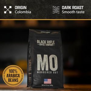 Black Rifle Coffee Company Murdered Out, Extra Dark Roast Ground Coffee, Columbian Roast With Bold Aroma and Smoky Flavors, Helps Support Veterans and First Responders, 12 Ounce Bag - Image 3