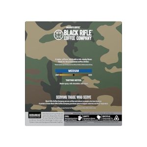 Black Rifle Coffee Company CAF, Medium Roast Coffee Pods with 2X the Caffeine, 32 Single Serve Coffee Pods - Image 3