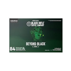 Black Rifle Coffee Company, Single Serve Coffee Pods, Beyond Black, Dark Roast Coffee Pods, 84 Count