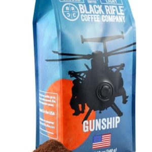 Black Rifle Coffee Company Gunship Roast, Light Roast Ground Coffee, 12 OZ Bag
