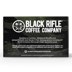 Black Rifle Coffee Company Just Black, Medium Roast Coffee Pods, 12 Single Serve Coffee Pods - Image 4