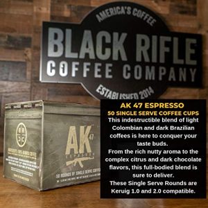 Black Rifle Coffee Company AK Espresso, Medium Roast K Cups, 50 Single Serve Coffee Pods - Image 4