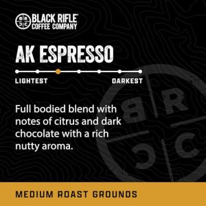Black Rifle Coffee Company AK Espresso, Medium Roast Ground Coffee, 12 OZ Bag - Image 2