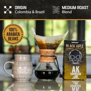 Black Rifle Coffee Company AK Espresso, Medium Roast Ground Coffee, 12 OZ Bag - Image 3