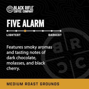 Black Rifle Coffee Company Five Alarm, Medium Roast Ground Coffee, 12 OZ Bag - Image 2
