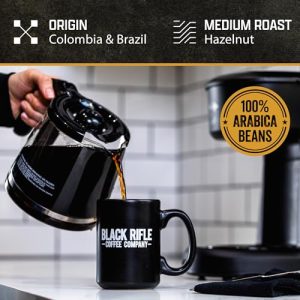 Black Rifle Coffee Company Hazelnut, Flavored Medium Roast Ground Coffee, 12 OZ Bag - Image 3