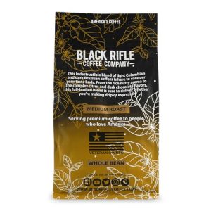 Black Rifle Coffee Company, AK-47 Espresso,100% Arabica Coffee,Colombian Supremo Roasted Dark, Whole Bean 12 oz Bag - Image 2