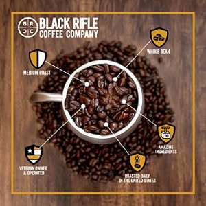 Black Rifle Coffee Company, AK-47 Espresso,100% Arabica Coffee,Colombian Supremo Roasted Dark, Whole Bean 12 oz Bag - Image 4