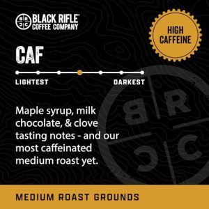 Black Rifle Coffee Company CAF, Medium Roast Ground Coffee, 12 OZ Bag - Image 2