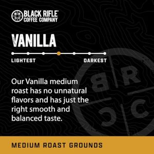 Black Rifle Coffee Company Vanilla, Medium Roast Ground Coffee, 12 OZ Bag - Image 2