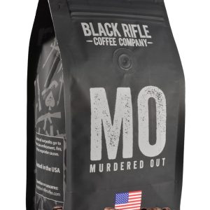 Black Rifle Coffee Company Murdered Out (Extra Dark Roast) Whole Bean Coffee, 12 Ounce Bag of Coffee Beans, Extra Dark Roast Coffee Beans, Extra Dark Roast With Bold Aroma and Smoky Flavors